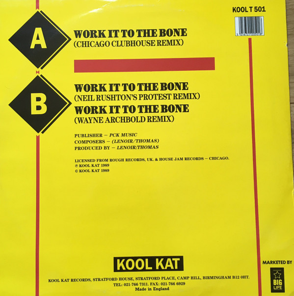 LNR - Work It To The Bone | Kool Kat (KOOL T 501) - 2