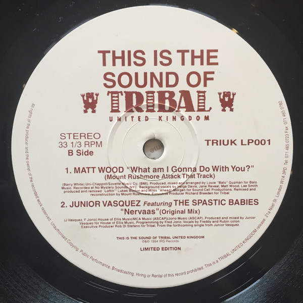 Various - This Is The Sound Of Tribal United Kingdom | TRIBAL United Kingdom (TRIUK LP001) - 4