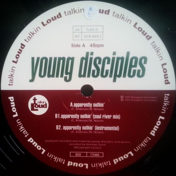 Young Disciples - Apparently Nothin' | Talkin' Loud (TLKX 5) - 3