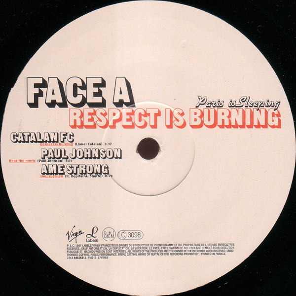 Various - Paris Is Sleeping - Respect Is Burning | Labels (LPVIR69) - 3