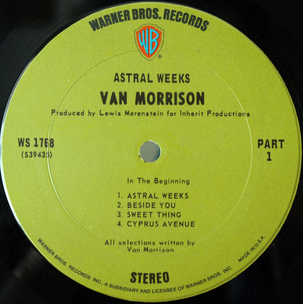 Van Morrison - Astral Weeks | Warner Bros. Records (WS 1768) - 3