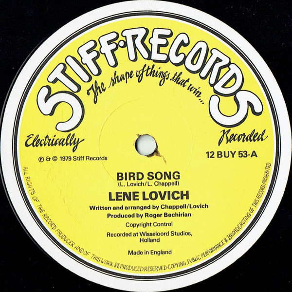 Lene Lovich - Bird Song | Stiff Records (12 BUY 53) - 3