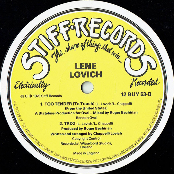 Lene Lovich - Bird Song | Stiff Records (12 BUY 53) - 4
