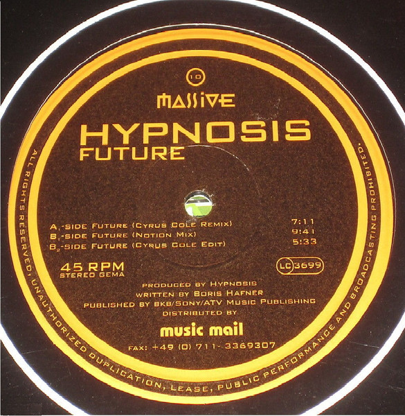 Hypnosis - Future | Massive Records (MAS 10)