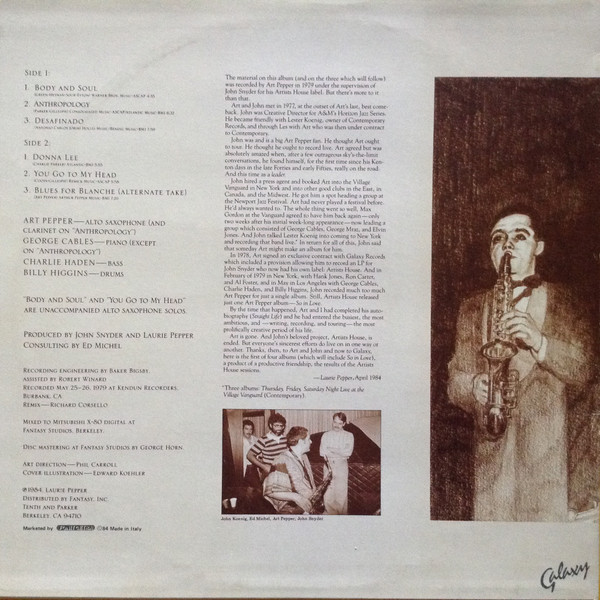 Art Pepper - Artworks | Galaxy (NM 3012) - 2