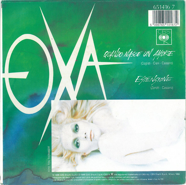 Anna Oxa - Quando Nasce Un Amore | CBS (CBS 651416 7) - 2