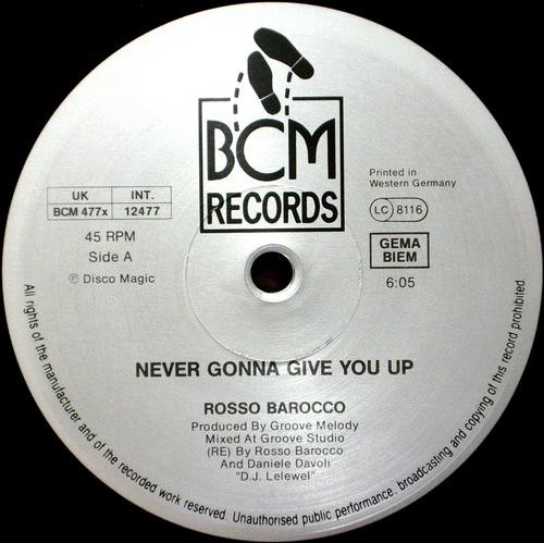 Rosso Barocco - Do-Do-Don't Stop / Never Gonna Give You Up | BCM Records (BCM 477 X) - 3 Rosso Barocco - Do-Do-Don't Stop / Never Gonna Give You Up | BCM Records (BCM 477 X) - 3