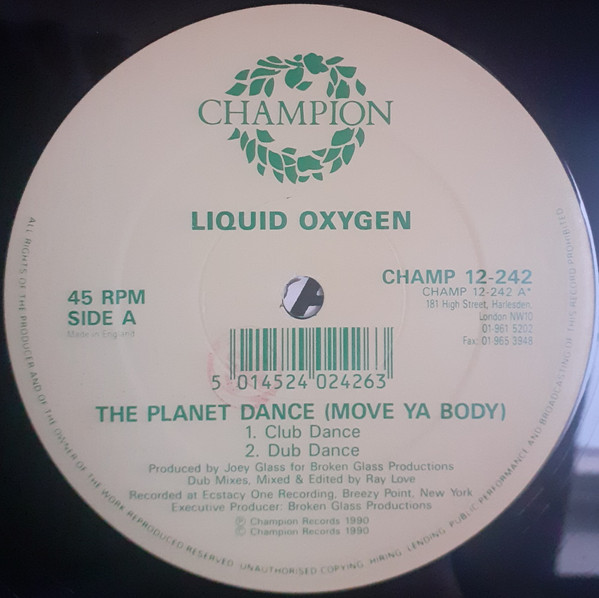 Liquid Oxygen - The Planet Dance (Move Ya Body) | Champion (CHAMP 12242) - 4 Liquid Oxygen - The Planet Dance (Move Ya Body) | Champion (CHAMP 12242) - 4