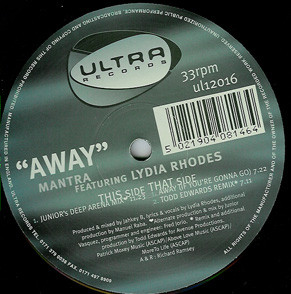 Mantra & Lydia Rhodes - Away | Ultra Records (ul12016) Mantra & Lydia Rhodes - Away | Ultra Records (ul12016)