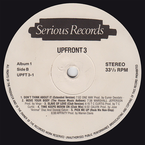Various - Upfront 3 | Serious Records (UPFT 3) - 4 Various - Upfront 3 | Serious Records (UPFT 3) - 4