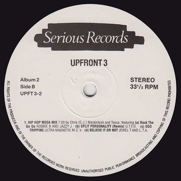 Various - Upfront 3 | Serious Records (UPFT 3) - 6 Various - Upfront 3 | Serious Records (UPFT 3) - 6