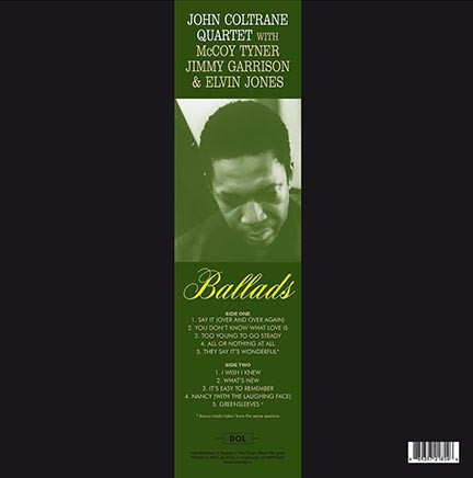 The John Coltrane Quartet - Ballads | DOL (DOL854HG) - 2