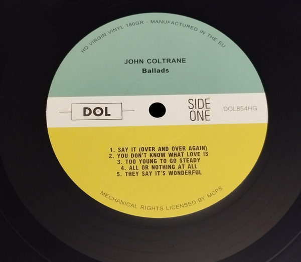 The John Coltrane Quartet - Ballads | DOL (DOL854HG) - 3
