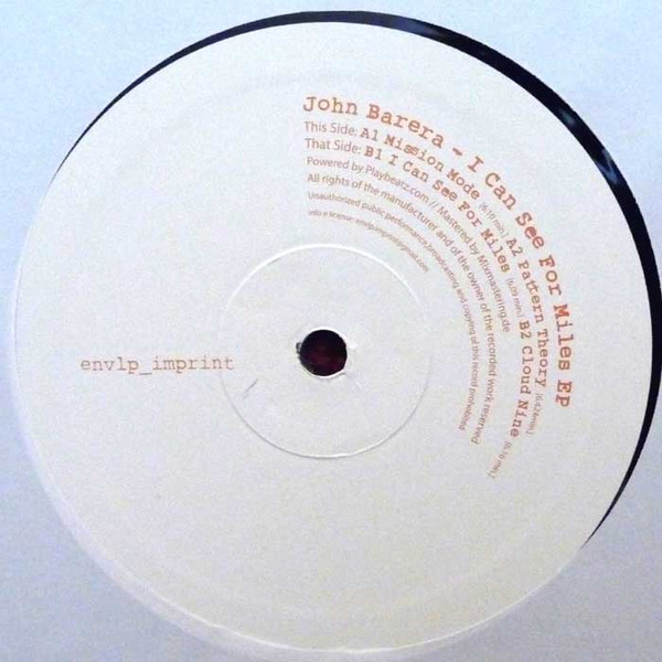 John Barera - I Can See For Miles EP | Envlp_Imprint (ENVLP12005) - main