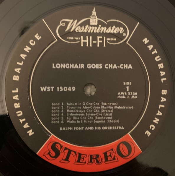 Ralph Font And His Orchestra - Longhair Goes Cha Cha | Westminster (WST 15049) - 2