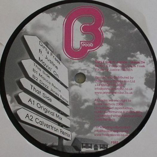 Dirty Freek Ft. Justine Riddock - Movin' On | Freek (F012) - main