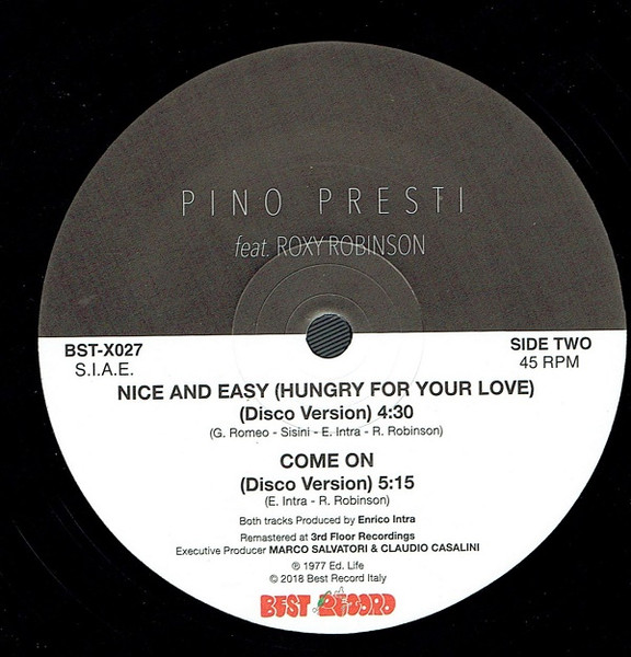 Pino Presti Feat. Roxy Robinson - You Know Why | Best Record Italy (BST-X027) - 3