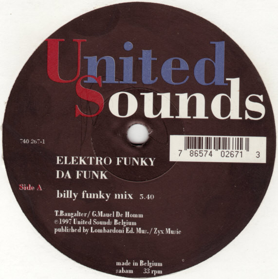 Elektro Funky - Da Funk | United Sounds Belgium (740 267-1) - main