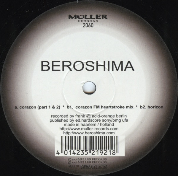 Beroshima - Corazon | Müller Records (MÜLLER 2060) - 2