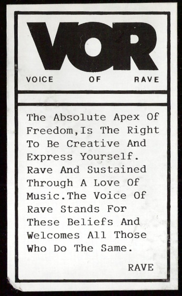 The Voice Of Rave - The Voice Of Rave | UMM (UMM 002) - 2