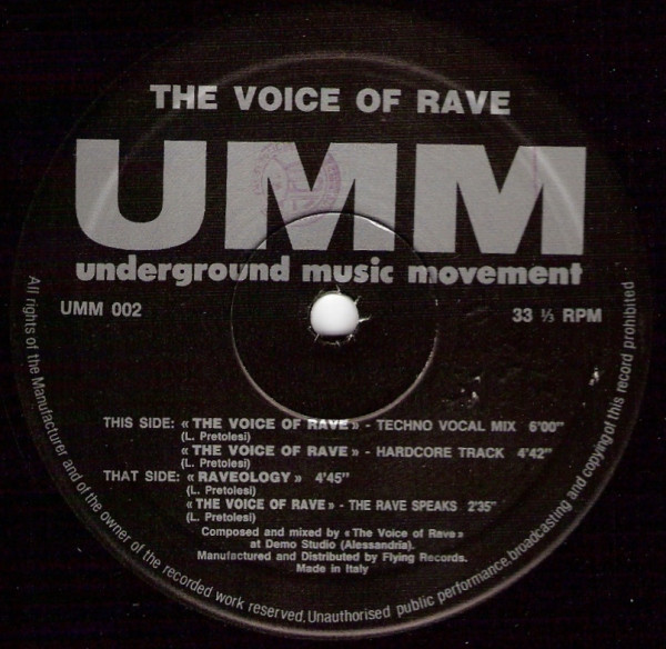 The Voice Of Rave - The Voice Of Rave | UMM (UMM 002)