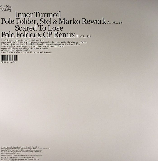 Pole Folder - Inner Turmoil / Scared To Lose | Bedrock Records (BED63) - 2