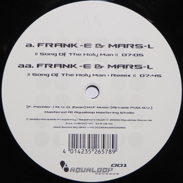 Frank-E & Mars-L - Song Of The Holy Man | Aqualoop Records (AQL 001) - 4