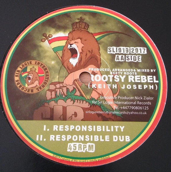 El Indio , Rootsy Rebel - Motherless Children/Responsibility | Sir Logie International Records (SLI019) - 2 El Indio , Rootsy Rebel - Motherless Children/Responsibility | Sir Logie International Records (SLI019) - 2