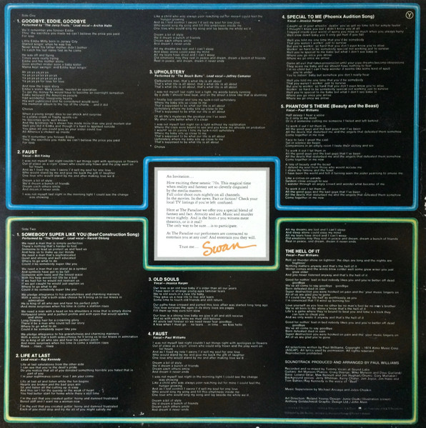 Various - Phantom Of The Paradise - Original Soundtrack Recording | A&M Records (AMLS 63653) - 2