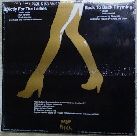 Lord Finesse & DJ Mike Smooth - Strictly For The Ladies / Back To Back Rhyming | Wild Pitch Records (WP 1019) - 2