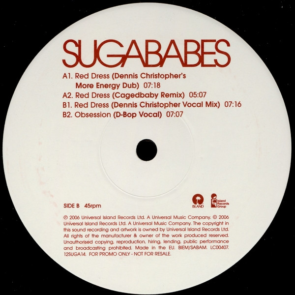 Sugababes - Red Dress | Island Records (12SUGA14) - 4