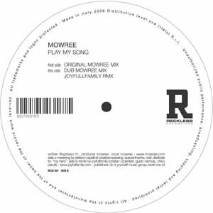 Mowree - Play My Song | Reckless Recordings (Reck 001) - main Mowree - Play My Song | Reckless Recordings (Reck 001) - main