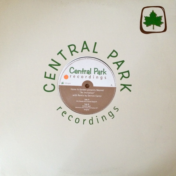 Home & Garden Present Nkemdi Amadiume - An Invitation | Central Park Recordings (CPR3002) - 2