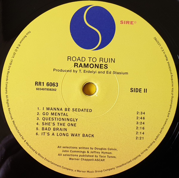 Ramones - Road To Ruin | Sire (RR1 6063)