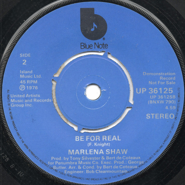 Marlena Shaw - It's Better Than Walkin' Out | Blue Note (UP 36125) - 2