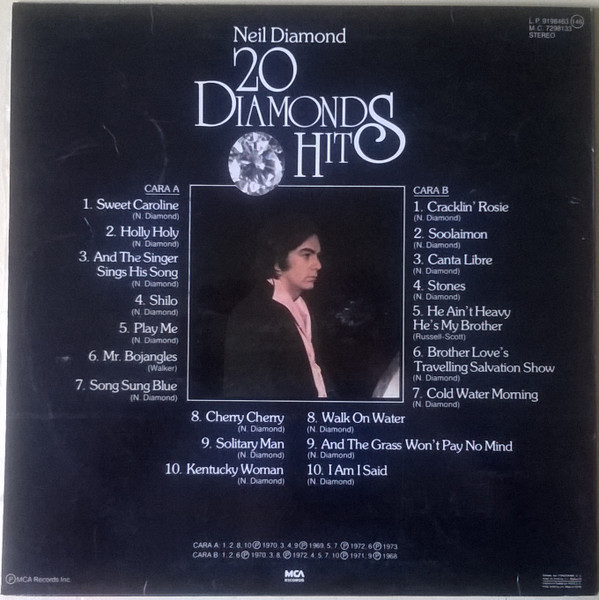 Neil Diamond - 20 Diamonds Hits | MCA Records (91 98 463) - 2
