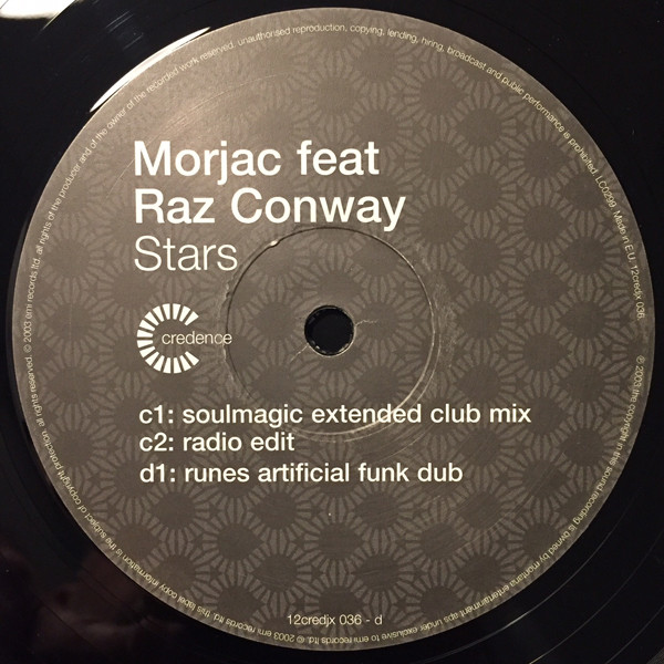 Morjac Feat Raz Conway - Stars | Credence (12credjx 036) - 6