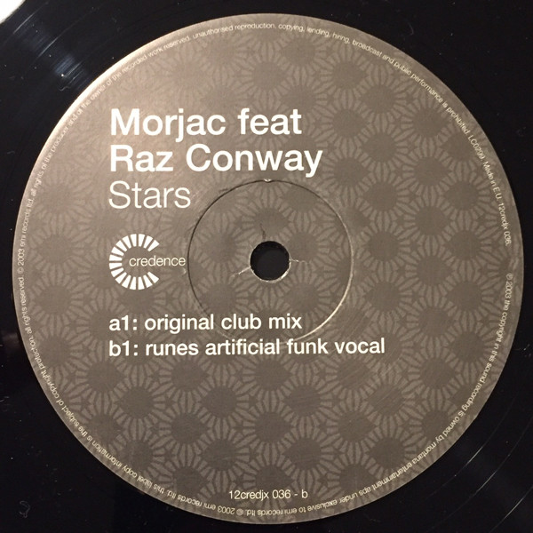 Morjac Feat Raz Conway - Stars | Credence (12credjx 036) - 4