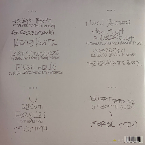 Kendrick Lamar - To Pimp A Butterfly | Top Dawg Entertainment (B0023464-01) - 2