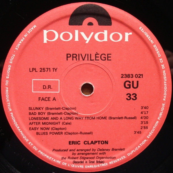 Eric Clapton - Eric Clapton | Polydor (2383 021) - 3