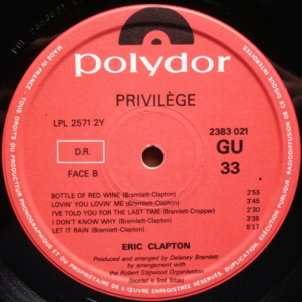 Eric Clapton - Eric Clapton | Polydor (2383 021) - 4