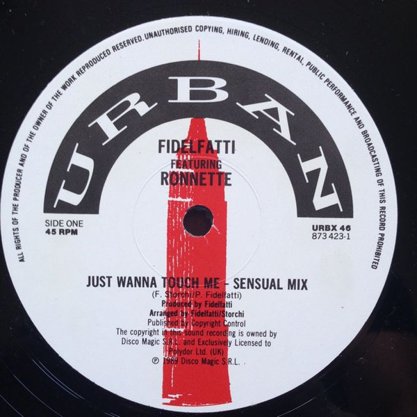 Piero Fidelfatti With Ronnette - Just Wanna Touch Me | Urban (URBX 46) - 3