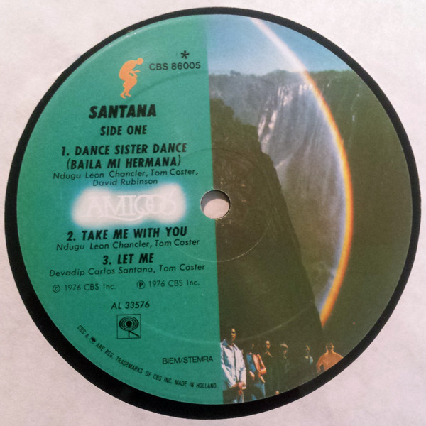 Santana - Amigos | CBS (CBS 86005) - 4
