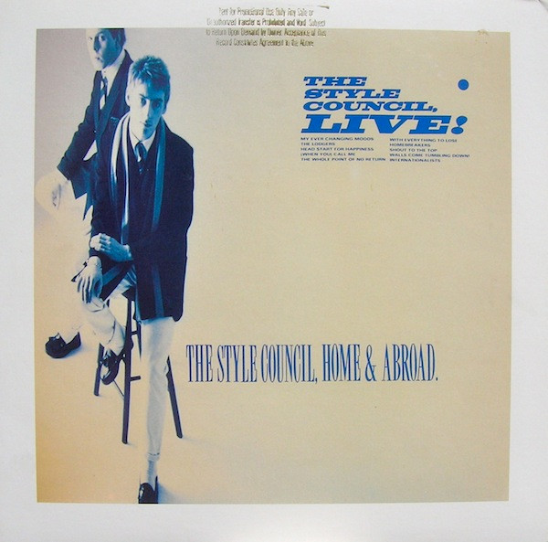 The Style Council - Home And Abroad - The Style Council, Live! | Geffen Records (GHS 24103)