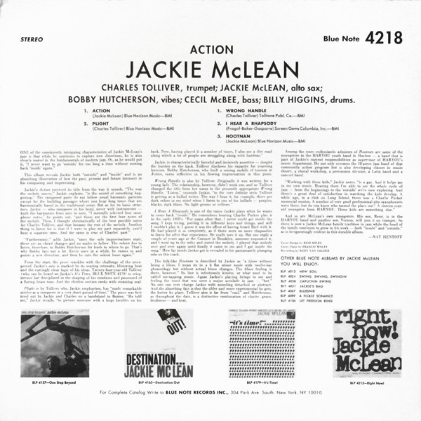 Jackie McLean - Action | Blue Note (BLP 4218) - 2