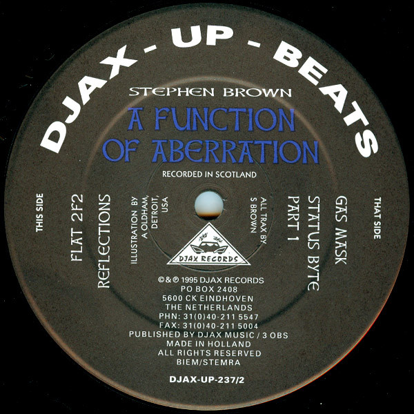 Stephen Brown - A Function Of Aberration | Djax-Up-Beats (DJAX-UP-237) - 3