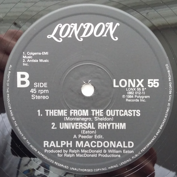 Ralph MacDonald - Universal Rhythm | London Records (LONX 55) - 3