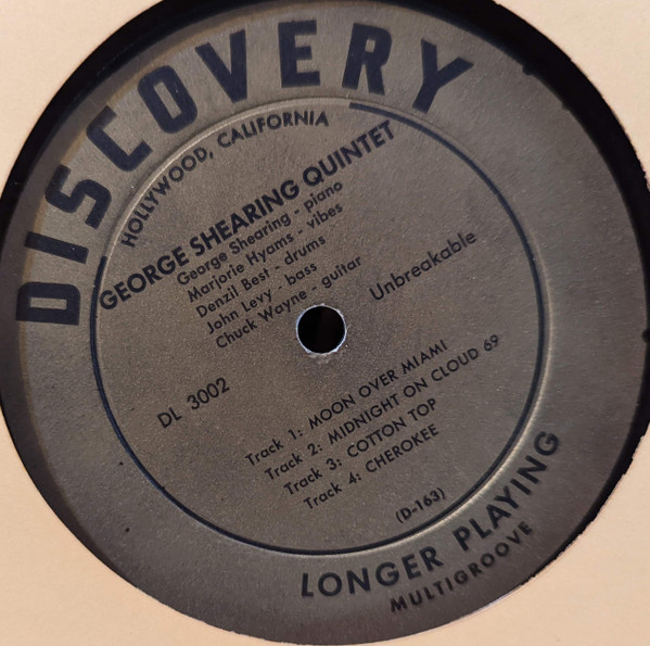 The George Shearing Quintet - George Shearing Quintet | Discovery Records (DL 3002) - 4 The George Shearing Quintet - George Shearing Quintet | Discovery Records (DL 3002) - 4