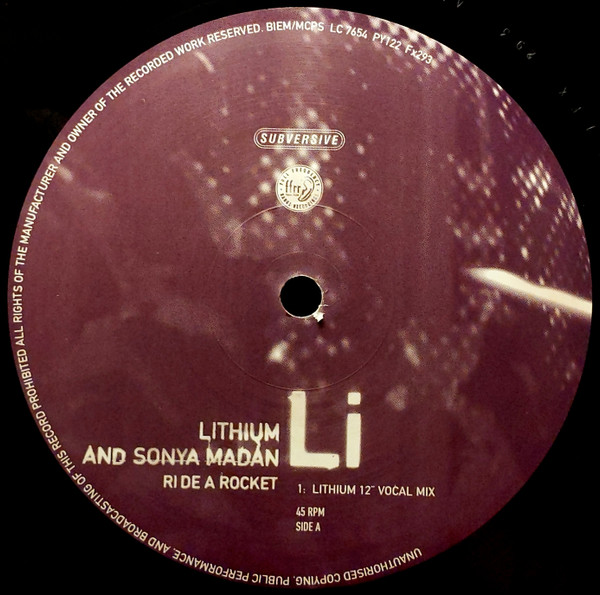Lithium And Sonya Madan - Ride A Rocket | FFRR (FX 293) - 3