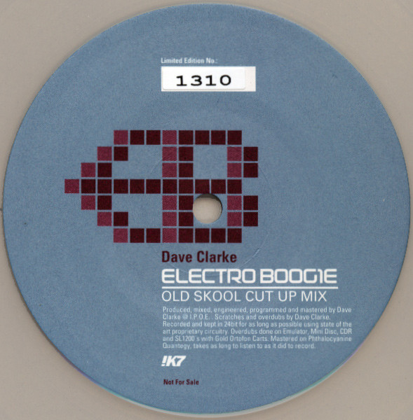 Dave Clarke - Electro Boogie - Old Skool Cut Up Mix | !K7 (!K7060X)
